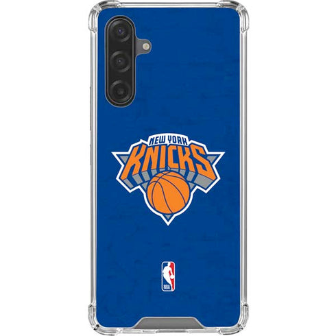 NBA New York Knicks Distressed Galaxy A17 Clear Case