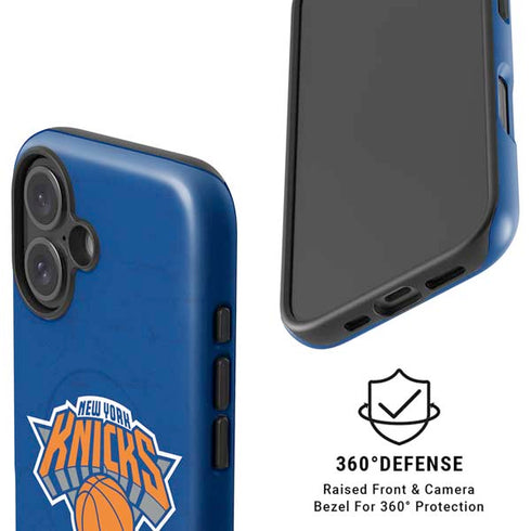 NBA New York Knicks Distressed iPhone 16 Magsafe Impact Case