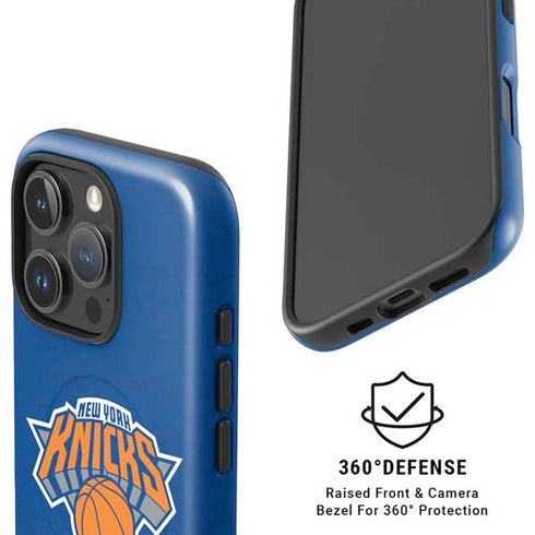 NBA New York Knicks Distressed iPhone 16 Pro Magsafe Impact Case