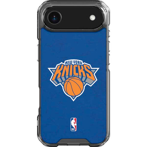 NBA New York Knicks Distressed iPhone 17 Air Clear Case