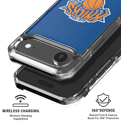 NBA New York Knicks Distressed iPhone 17 Air Clear Case