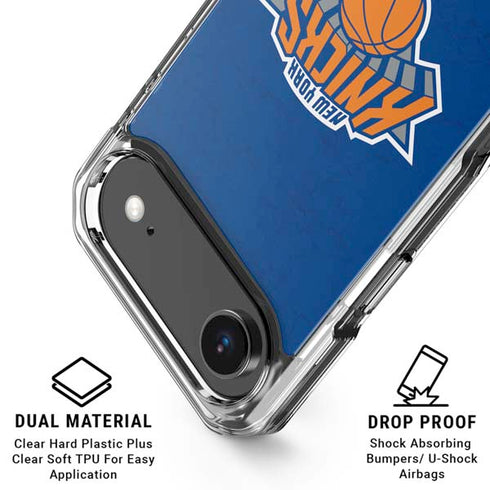 NBA New York Knicks Distressed iPhone 17 Air Clear Case