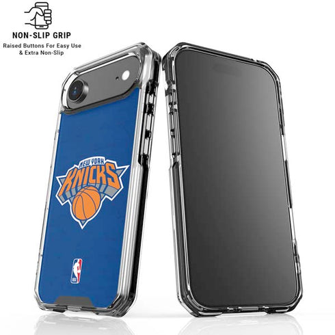 NBA New York Knicks Distressed iPhone 17 Air Clear Case