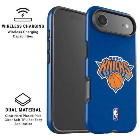 NBA New York Knicks Distressed iPhone 17 Air Magsafe Impact Case