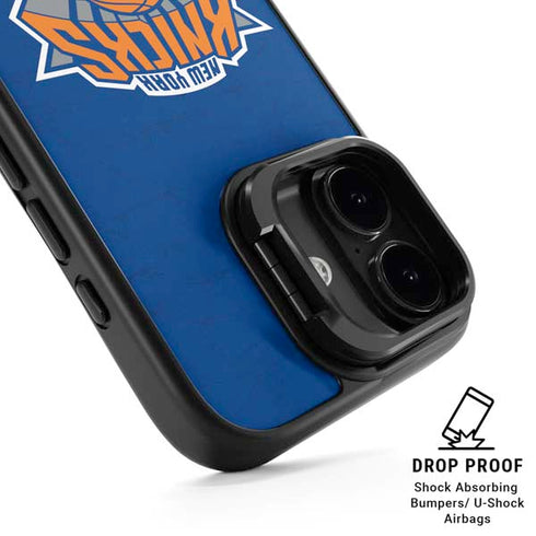 NBA New York Knicks Distressed iPhone 17 Kickstand Case