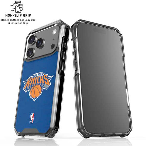NBA New York Knicks Distressed iPhone 17 Pro Max Clear Case