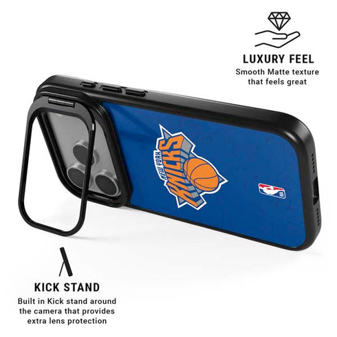 NBA New York Knicks Distressed iPhone 17 Pro Max Kickstand Case