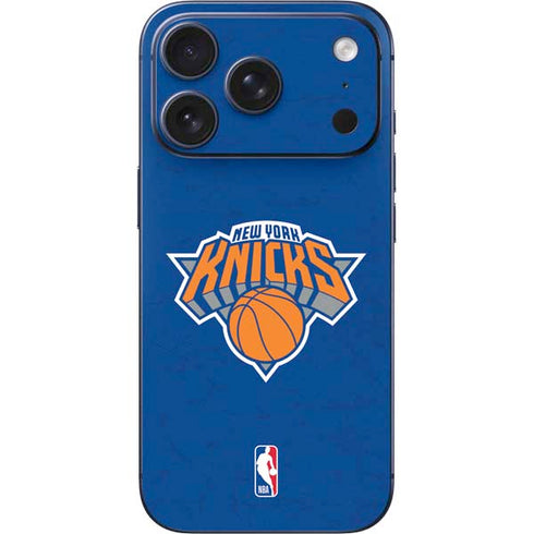 NBA New York Knicks Distressed iPhone 17 Pro Skin