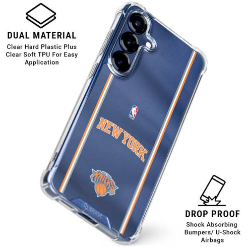 NBA New York Knicks Jersey Galaxy S25 FE Clear Case