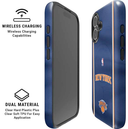 NBA New York Knicks Jersey iPhone 16 Magsafe Impact Case