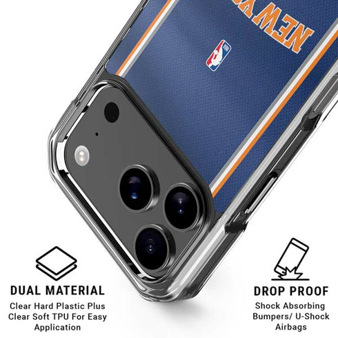NBA New York Knicks Jersey iPhone 17 Pro Clear Case