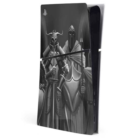 Knights by LA Williams PS5 Slim Digital Edition Console Skin