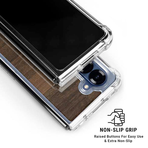 Kona Wood Galaxy Z Fold7 Clear Case