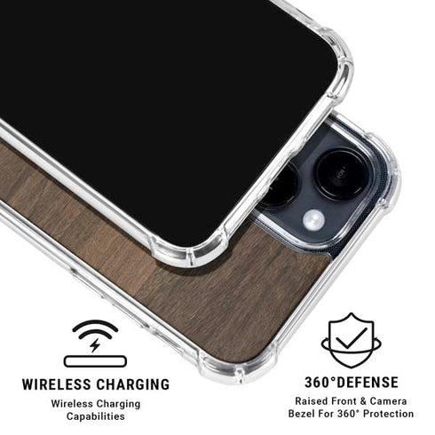 Kona Wood iPhone 15 Clear Case