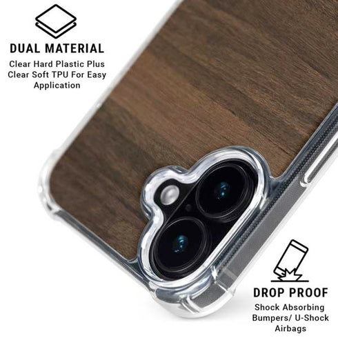 Kona Wood iPhone 16 Clear Case
