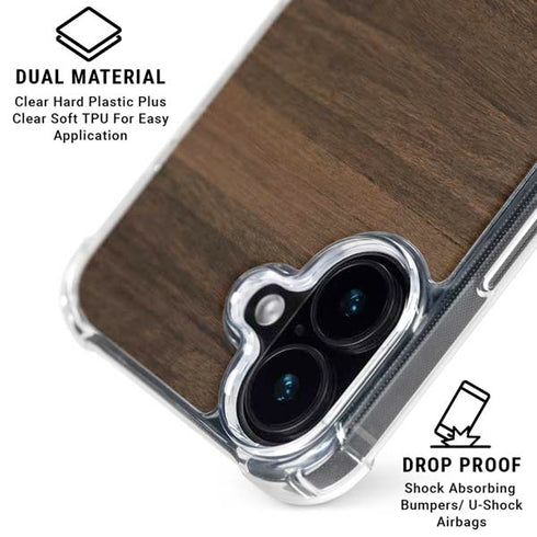 Kona Wood iPhone 17 Clear Case