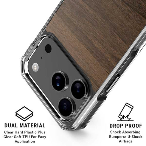 Kona Wood iPhone 18 Pro Clear Case