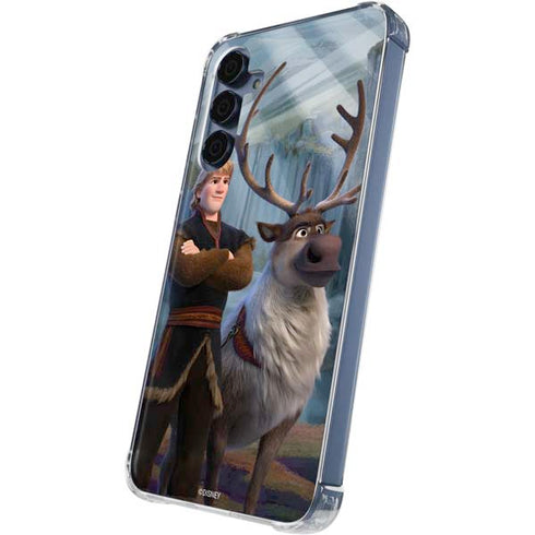 Disney Frozen II Kristoff and Sven Galaxy A55 5G Clear Case