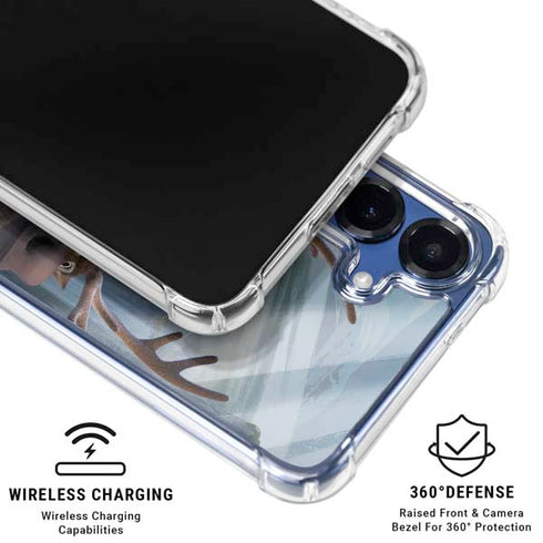 Disney Frozen II Kristoff and Sven Galaxy S25 Clear Case