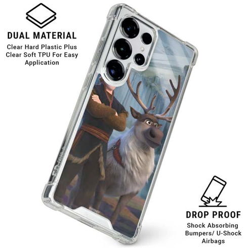 Disney Frozen II Kristoff and Sven Galaxy S25 Ultra Clear Case