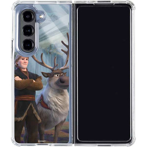 Disney Frozen II Kristoff and Sven Galaxy Z Fold5 5G Clear Case