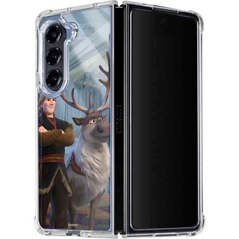 Disney Frozen II Kristoff and Sven Galaxy Z Fold5 5G Clear Case