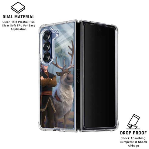 Disney Frozen II Kristoff and Sven Galaxy Z Fold6 Clear Case