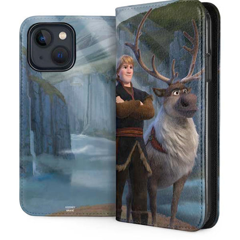Disney Frozen II Kristoff and Sven iPhone 15 Plus Folio Case