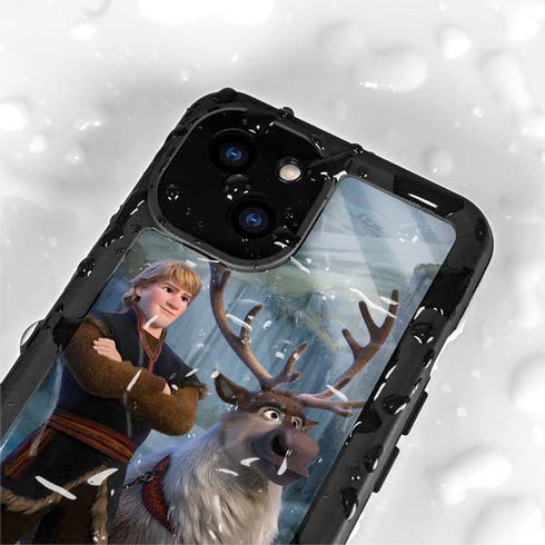 Disney Frozen II Kristoff and Sven iPhone 15 Plus Waterproof Case