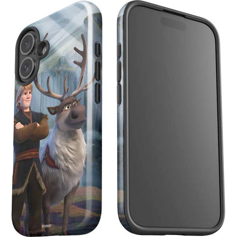 Disney Frozen II Kristoff and Sven iPhone 16 Impact Case