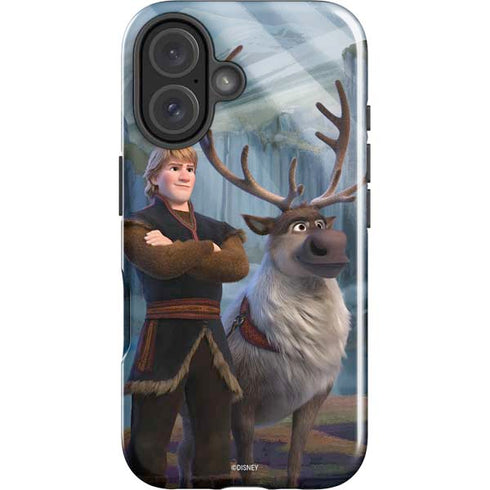 Disney Frozen II Kristoff and Sven iPhone 16 Plus Impact Case