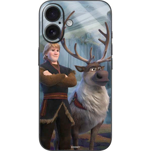 Disney Frozen II Kristoff and Sven iPhone 16 Skin
