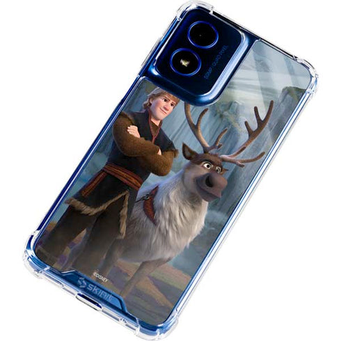Disney Frozen II Kristoff and Sven Moto G 5G (2024) Clear Case