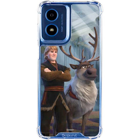 Disney Frozen II Kristoff and Sven Moto G Play 4G (2024) Clear Case