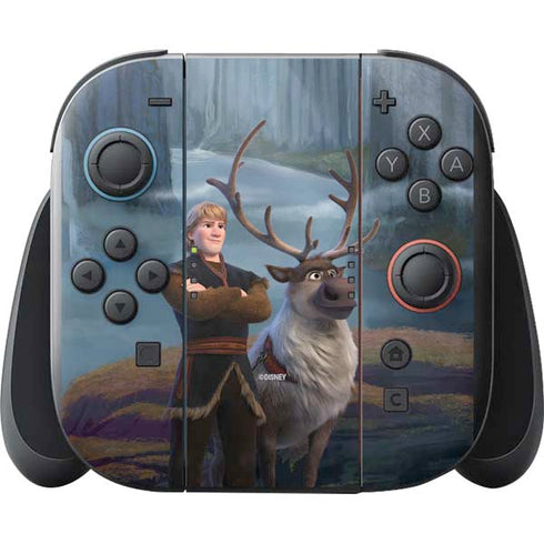 Disney Frozen II Kristoff and Sven Nintendo Switch 2 (2025) with Joy-Con Skin