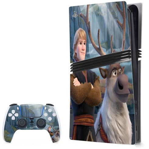 Disney Frozen II Kristoff and Sven PS5 Pro Bundle Skin