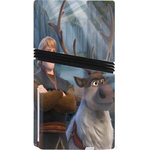 Disney Frozen II Kristoff and Sven PS5 Pro Disk Bundle Skin