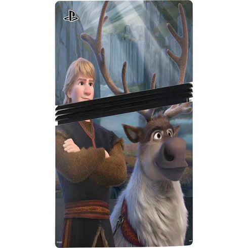 Disney Frozen II Kristoff and Sven PS5 Pro Disk Console Skin