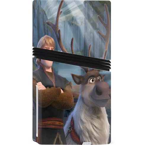 Disney Frozen II Kristoff and Sven PS5 Pro Disk Console Skin