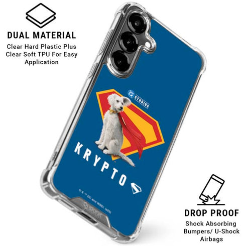 Superman 2025 Krypto the Super Dog Galaxy S26 Clear Case