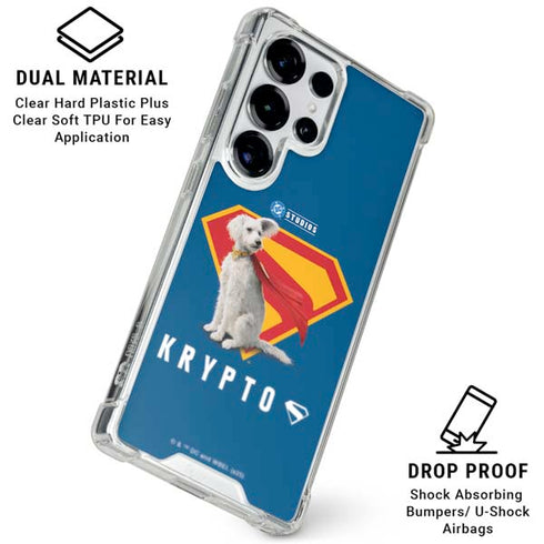 Superman 2025 Krypto the Super Dog Galaxy S26 Ultra Clear Case