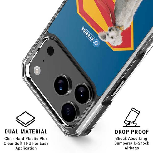 Superman 2025 Krypto the Super Dog iPhone 18 Pro Clear Case