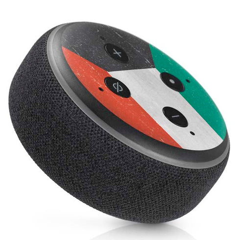 Kuwait Flag Distressed Amazon Echo Dot Skin