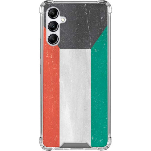 Kuwait Flag Distressed Gabb Phone 4 Clear Case