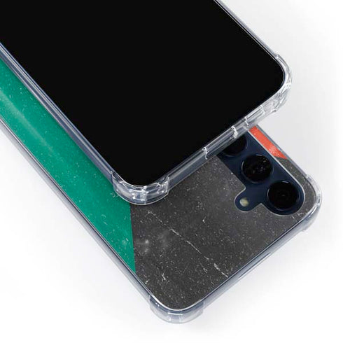 Kuwait Flag Distressed Galaxy A35 5G Clear Case
