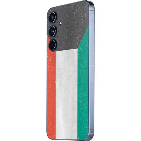 Kuwait Flag Distressed Galaxy A36 5G Skin