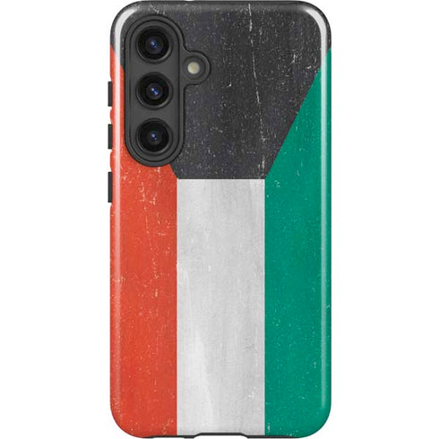 Kuwait Flag Distressed Galaxy S25 Impact Case