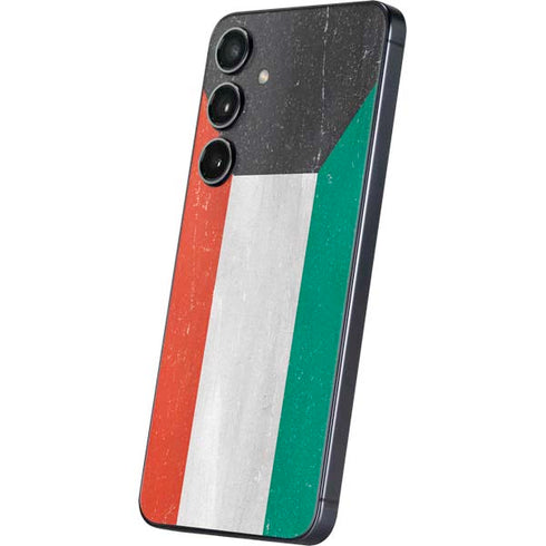 Kuwait Flag Distressed Galaxy S24 Plus Skin