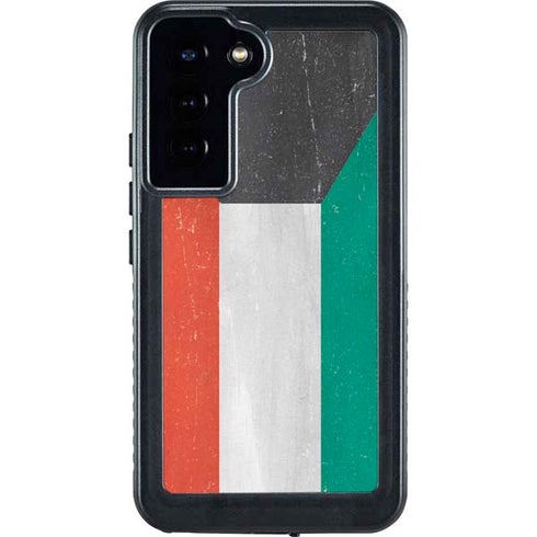 Kuwait Flag Distressed Galaxy S24 Plus Waterproof Case