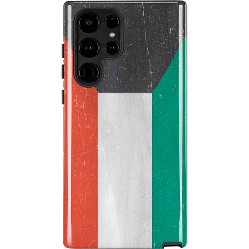 Kuwait Flag Distressed Galaxy Cases